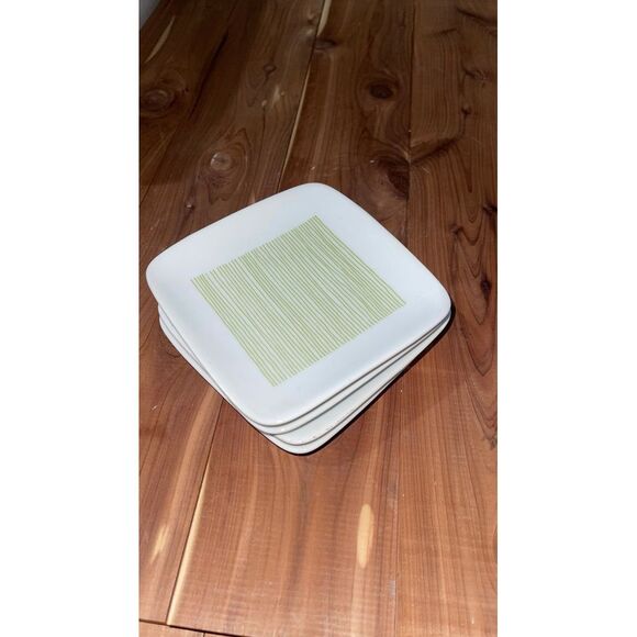 4 Crate and Barrel Cocktail Plates - Picture 2 of 5